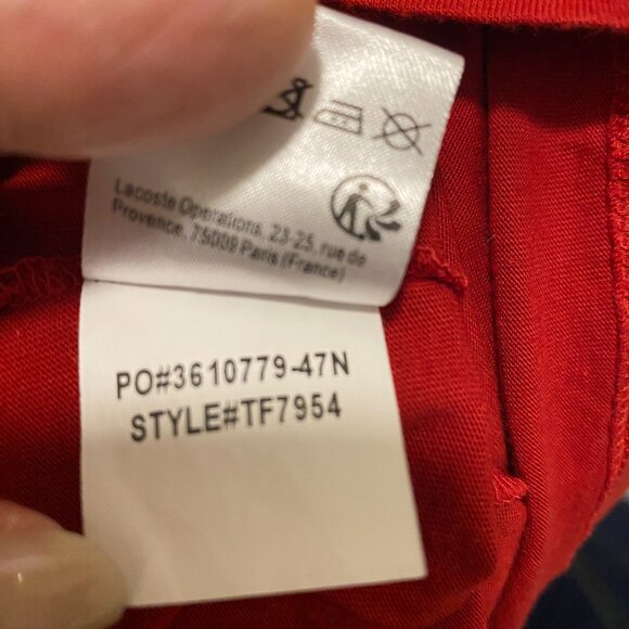 Lacoste - Sport - Soft Cotton V-Neck Jersey Style Shirt - Picture 7 of 7